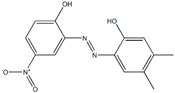 2-(2-Hydroxy-4,5-dimethylphenylazo)-4-nitrophenol Structure