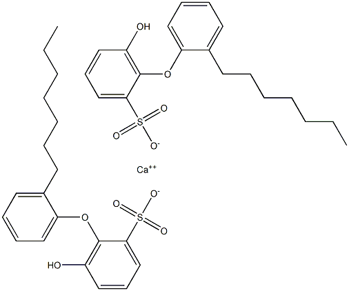 Bis(6-hydroxy-2'-heptyl[oxybisbenzene]-2-sulfonic acid)calcium salt 구조식 이미지