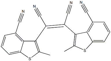 (Z)-2,3-Bis(4-cyano-2-methylbenzo[b]thiophen-3-yl)maleonitrile Structure