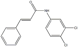 (E)-N-(3,4-Dichlorophenyl)-cinnamamide 구조식 이미지