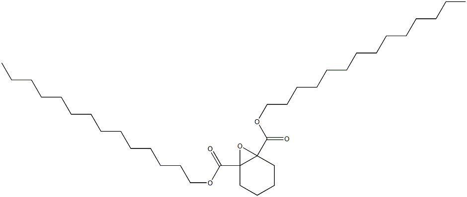 7-Oxabicyclo[4.1.0]heptane-1,6-dicarboxylic acid ditetradecyl ester 구조식 이미지