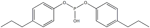 Phosphorous acid di(4-propylphenyl) ester Structure