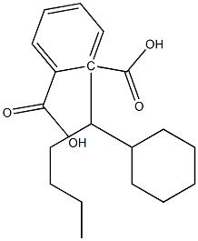 (-)-Phthalic acid hydrogen 1-[(S)-1-cyclohexylpentyl] ester 구조식 이미지