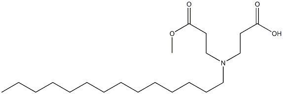 3,3'-Tetradecyliminobis(propionic acid methyl) ester 구조식 이미지