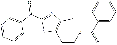 5-(2-Benzoyloxyethyl)-4-methyl-2-benzoylthiazole 구조식 이미지