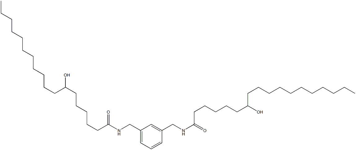 N,N'-(1,3-Phenylenebismethylene)bis(7-hydroxystearamide) 구조식 이미지