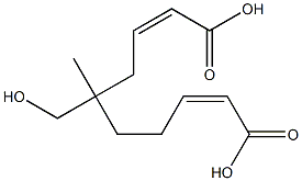 Bisisocrotonic acid 1-(hydroxymethyl)-1-methylethylene ester 구조식 이미지