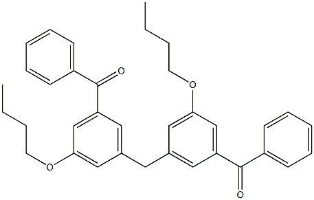 3,3''-Methylenebis(5-butoxybenzophenone) 구조식 이미지