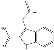 3-(2-Oxopropyl)-1H-indole-2-carboxylic acid Structure