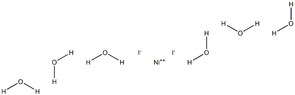 Nickel diiodide hexahydrate Structure