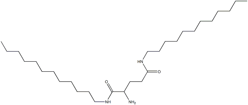 2-Amino-N,N'-didodecylpentanediamide 구조식 이미지