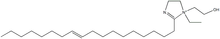 1-Ethyl-1-(2-hydroxyethyl)-2-(10-octadecenyl)-2-imidazoline-1-ium 구조식 이미지