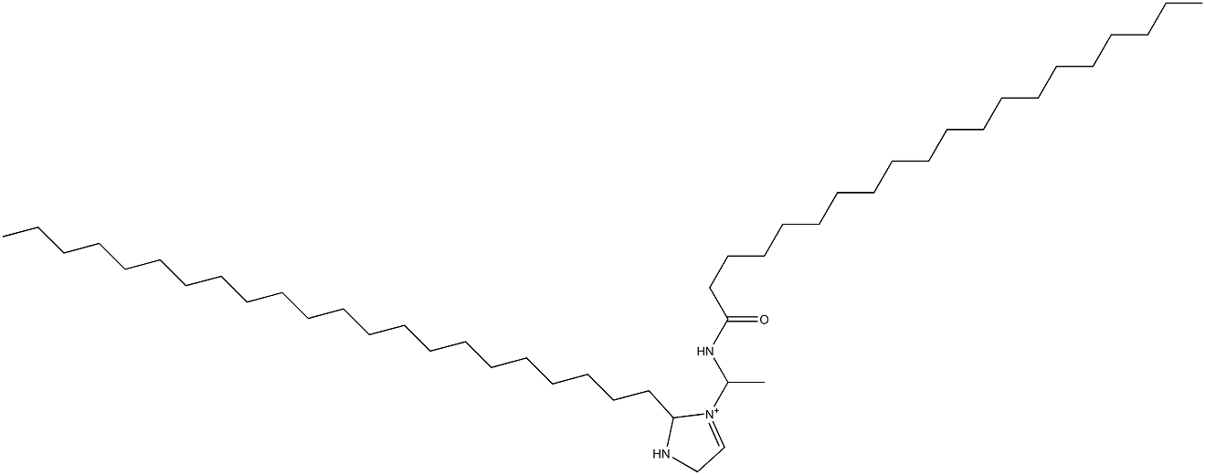 2-Docosyl-3-[1-(icosanoylamino)ethyl]-3-imidazoline-3-ium Structure