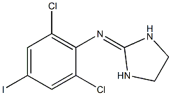 2-[(4-Iodo-2,6-dichlorophenyl)imino]imidazolidine Structure