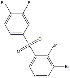 2,3-Dibromophenyl 3,4-dibromophenyl sulfone 구조식 이미지