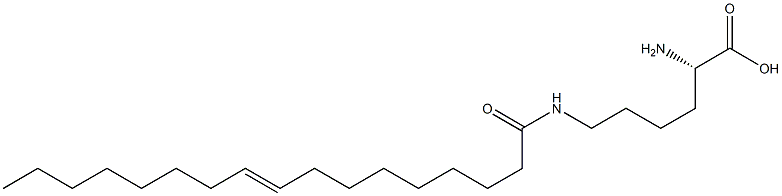 N6-(9-Heptadecenoyl)lysine 구조식 이미지
