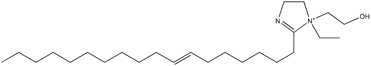 1-Ethyl-1-(2-hydroxyethyl)-2-(7-octadecenyl)-2-imidazoline-1-ium Structure