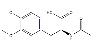 3,4-Dimethoxy-N-acetylphenylalanine Structure