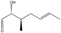 (2R,3R)-2-Hydroxy-3-methyl-5-heptenal 구조식 이미지