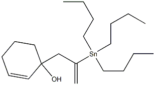 1-[2-(Tributylstannyl)-2-propenyl]-2-cyclohexen-1-ol Structure