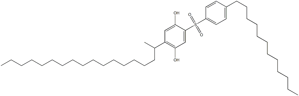 2-(4-Dodecylphenylsulfonyl)-5-(octadecan-2-yl)hydroquinone 구조식 이미지