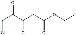 3,5-Dichloro-4-oxovaleric acid ethyl ester 구조식 이미지