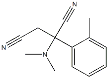 2-(2-Methylphenyl)-2-(dimethylamino)butanedinitrile 구조식 이미지