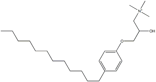 3-(4-Dodecylphenoxy)-2-hydroxy-N,N,N-trimethyl-1-propanaminium 구조식 이미지