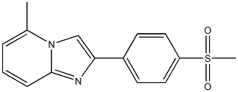 5-Methyl-2-[p-(methylsulfonyl)phenyl]imidazo[1,2-a]pyridine 구조식 이미지