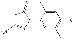 3-Amino-1-(4-chloro-2,5-dimethylphenyl)-5(4H)-pyrazolone Structure