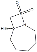 (7S)-1-Aza-9-thiabicyclo[5.2.0]nonane9,9-dioxide 구조식 이미지