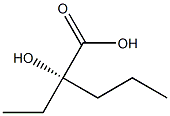 [S,(+)]-2-Ethyl-2-hydroxyvaleric acid 구조식 이미지