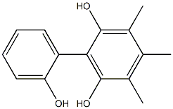 3,4,5-Trimethyl-1,1'-biphenyl-2,2',6-triol Structure