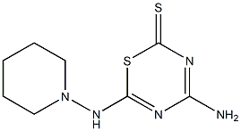 4-Amino-6-(piperidinoamino)-2H-1,3,5-thiadiazine-2-thione 구조식 이미지