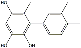 6-(3,4-Dimethylphenyl)-5-methylbenzene-1,2,4-triol 구조식 이미지
