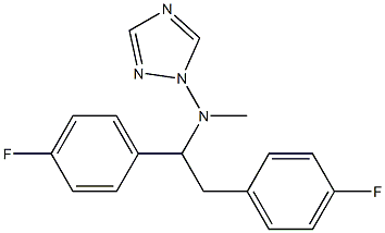 N-Methyl-N-[1,2-bis(4-fluorophenyl)ethyl]-1H-1,2,4-triazol-1-amine 구조식 이미지