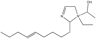 1-Ethyl-1-(1-hydroxyethyl)-2-(5-nonenyl)-3-imidazoline-1-ium 구조식 이미지