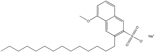 5-Methoxy-3-tetradecyl-2-naphthalenesulfonic acid sodium salt 구조식 이미지