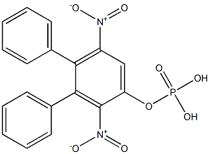 Phosphoric acid diphenyl(2,5-dinitrophenyl) ester 구조식 이미지