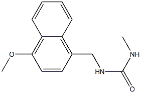 1-[(4-Methoxy-1-naphtyl)methyl]-3-methylurea 구조식 이미지