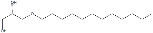 (S)-1-Dodecyloxypropane-2,3-diol 구조식 이미지