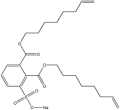 3-(Sodiosulfo)phthalic acid di(7-octenyl) ester Structure