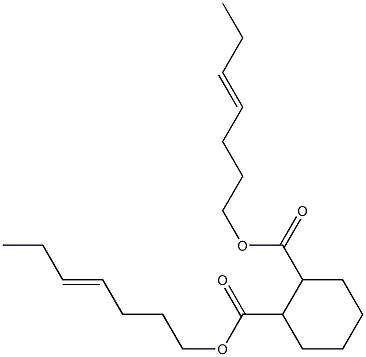 1,2-Cyclohexanedicarboxylic acid bis(4-heptenyl) ester 구조식 이미지