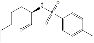 (2R)-2-[(p-Tolylsulfonyl)amino]heptanal Structure
