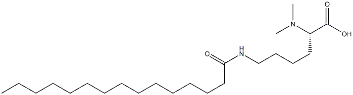 N6-Pentadecanoyl-N2,N2-dimethyllysine Structure