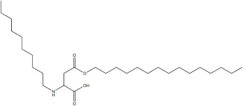 2-Decylamino-3-(pentadecyloxycarbonyl)propionic acid Structure