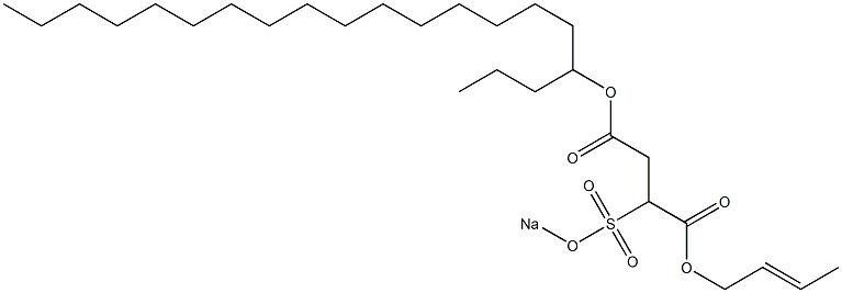 2-(Sodiosulfo)succinic acid 4-icosyl 1-(2-butenyl) ester Structure