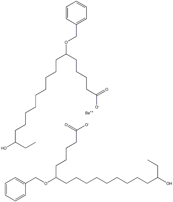 Bis(6-benzyloxy-16-hydroxystearic acid)barium salt 구조식 이미지