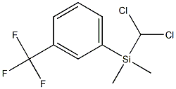 (Dichloromethyl)dimethyl(3-trifluoromethylphenyl)silane 구조식 이미지