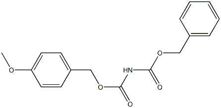 N-[(4-Methoxybenzyl)oxycarbonyl]carbamic acid benzyl ester Structure